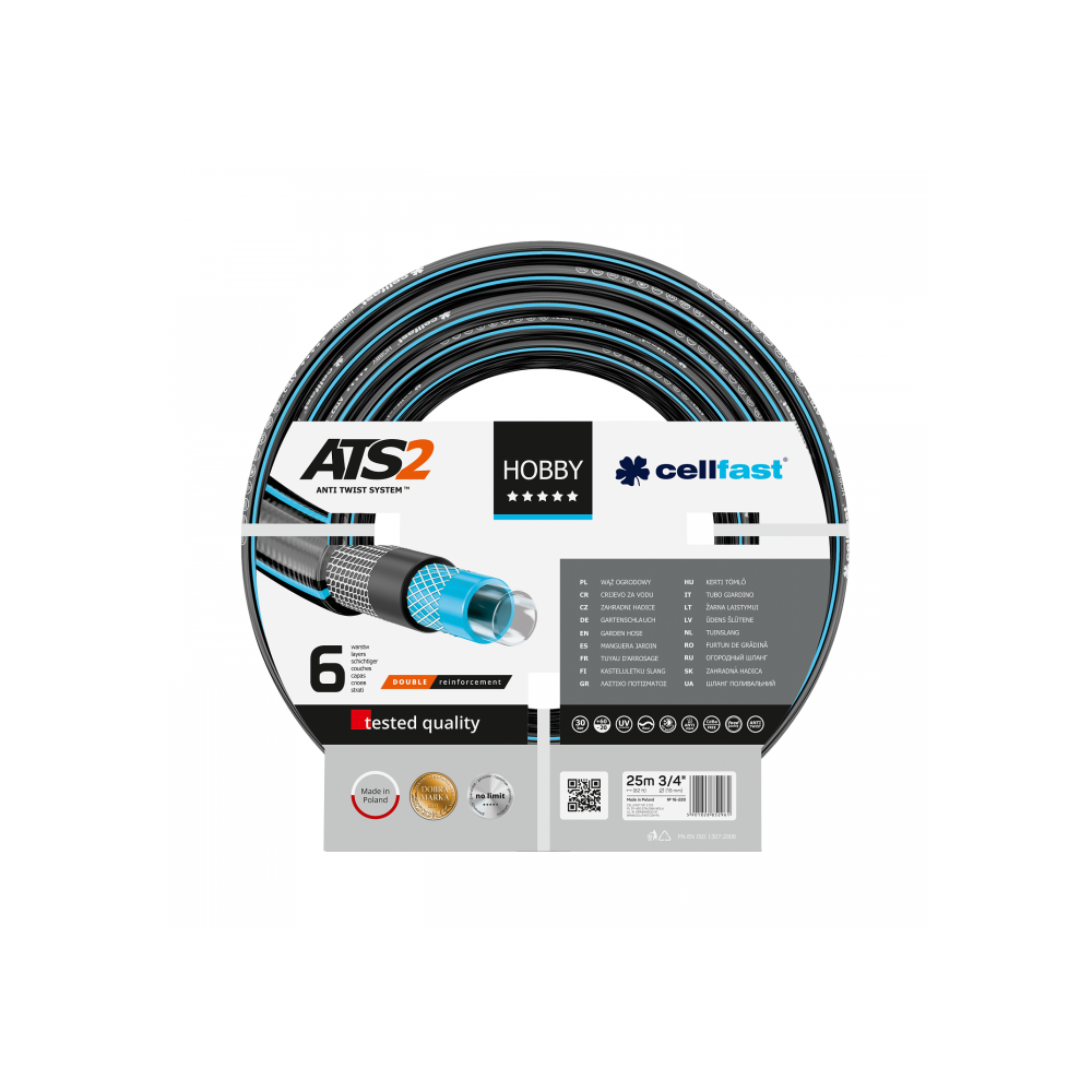 WĄŻ ZBROJONY HOBBY ATS 2 3/4" 25MB