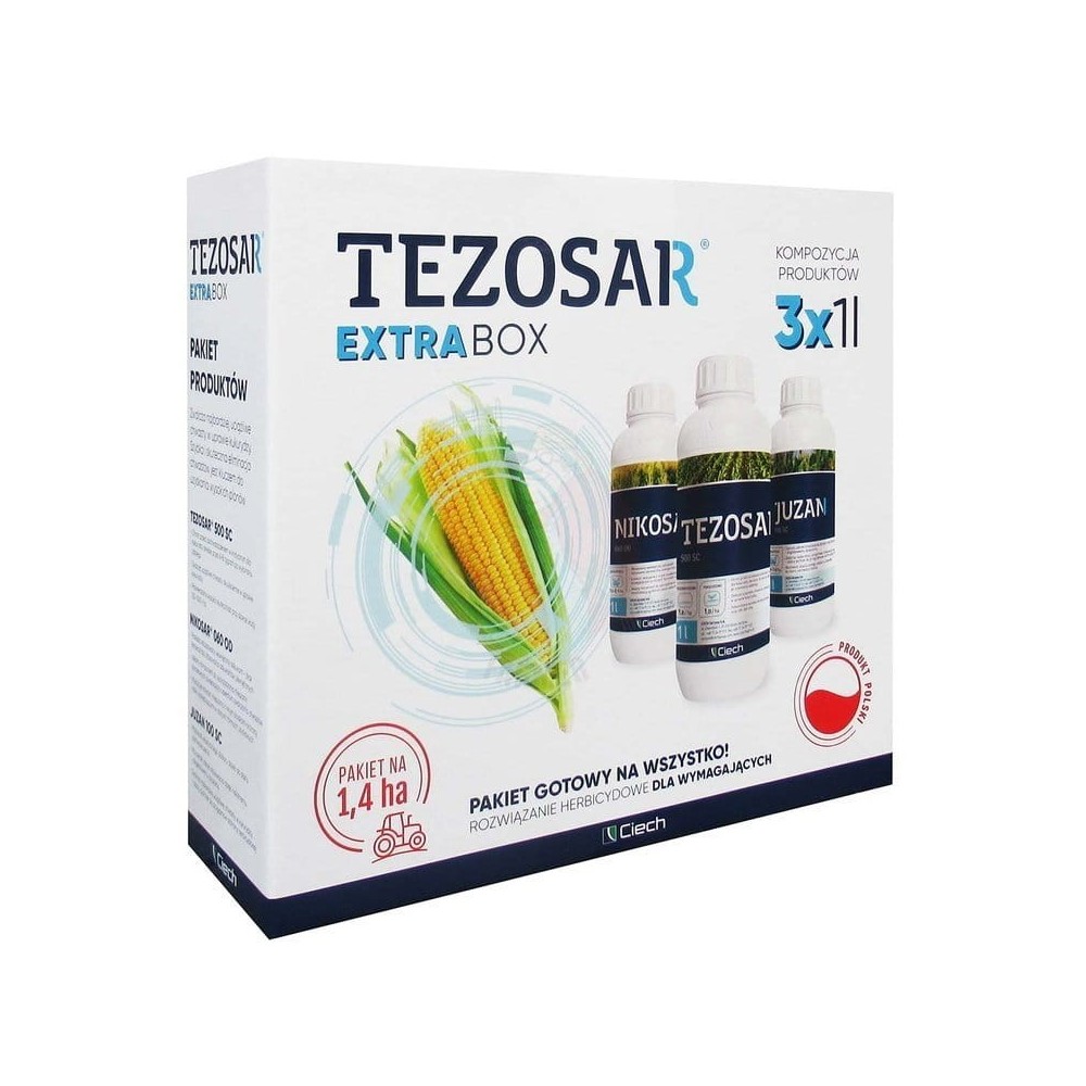 Tezosar Extra Box - 1,4 ha (Nikosar 1L + Tezosar 1L + Juzan 1L)