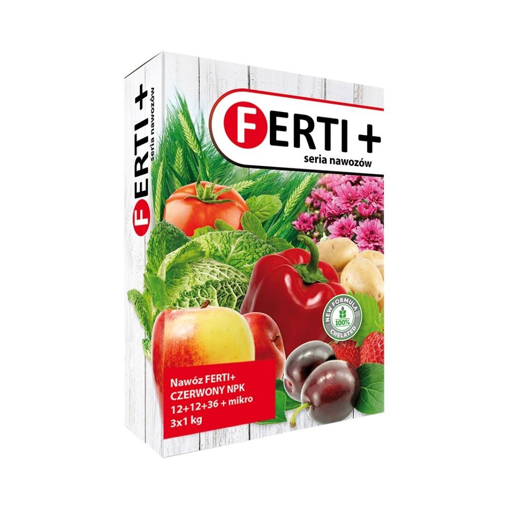 FERTI+ CZERWONY 12-12-36+ MIKRO 3X1KG