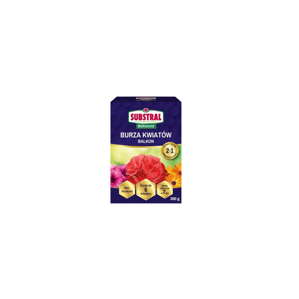 OSMOCOTE 2W1 BURZA KWIAT.BALKONOWE 300G