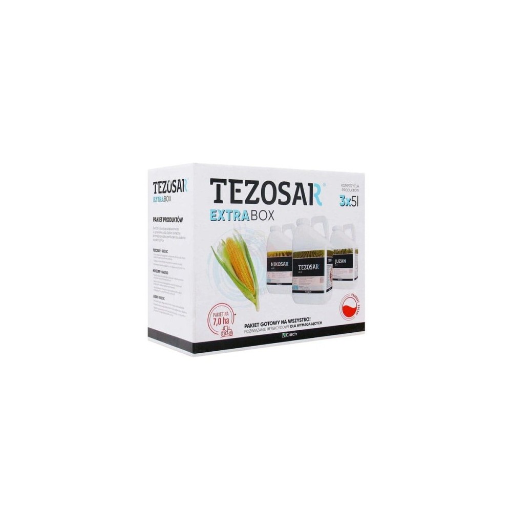 Tezosar Extra Box 3x5L - 7 ha (Tezosar 500 SC 5L + Nikosar 060 OD 5L + Juzan 100 SC 5L)